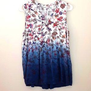 Altar'd State Ombre Floral Top size L